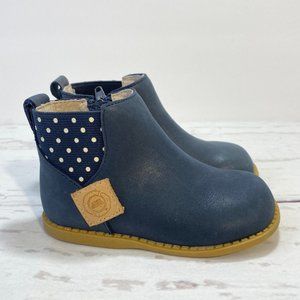 Livie & Luca L&L Toddler Boy Wink Navy with Polka Dots Ankle Boots Size 6